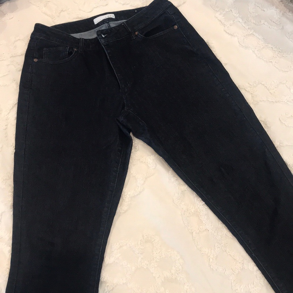LOFT curvy kick crop jeans